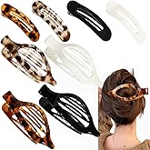 8 PCS Flat Hair Clips, 2 Styles Hair Claws Strong Hold French Claw Clips for Women Girls Thin Hair No Slip Grip Hair Claw Clips