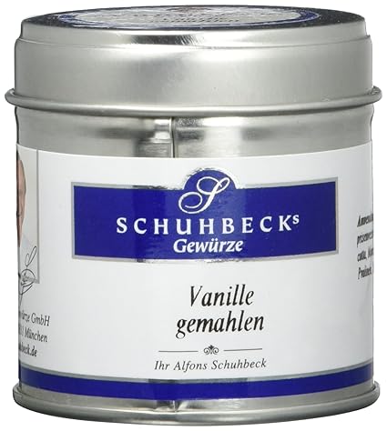 Schuhbecks Vanille gemahlen 15 g zum Verfeinern von Süßspeisen Menge: 3 Stück