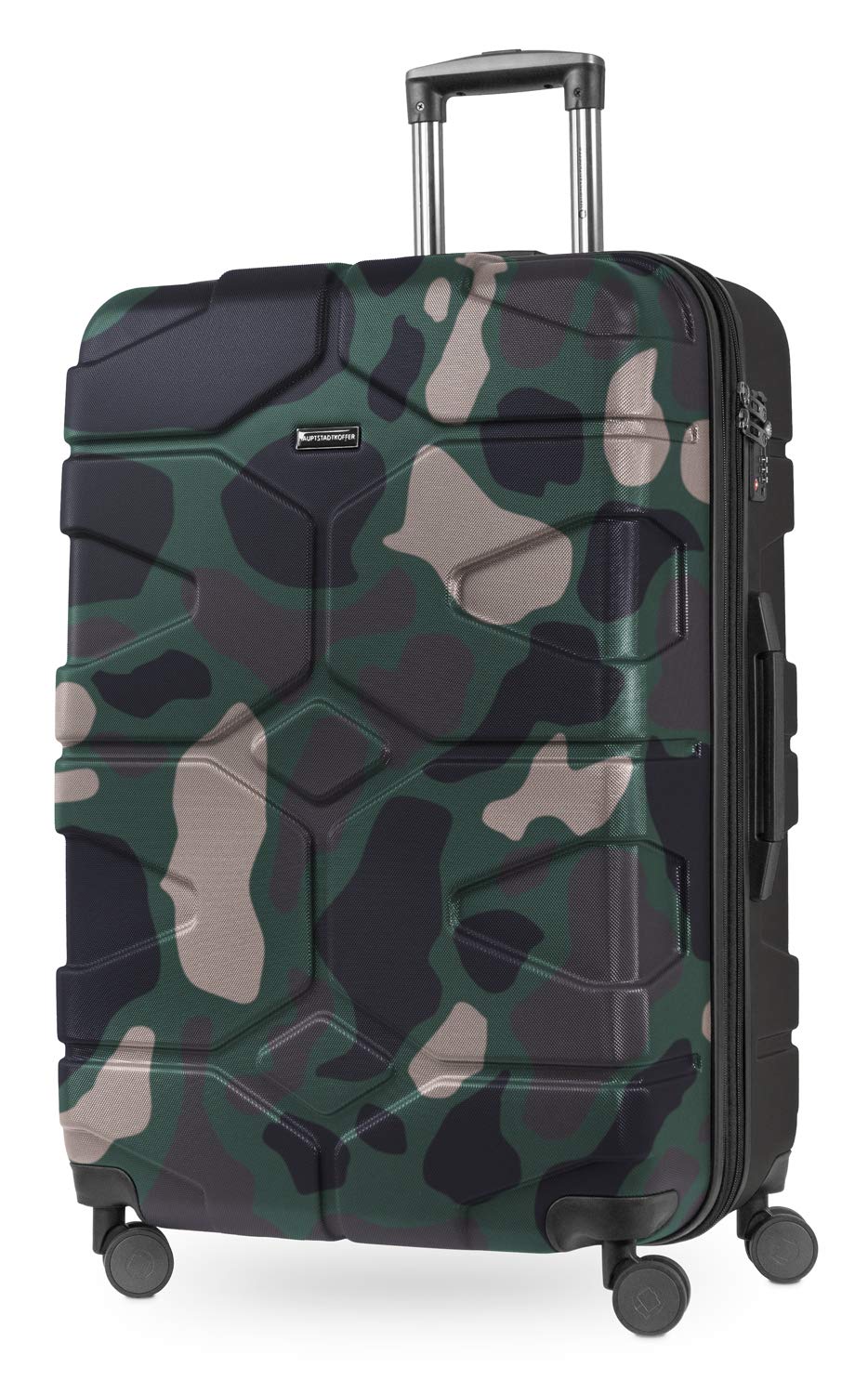 Hauptstadtkoffer - X-Kölln - Luggage Suitcase Hardside Expandable Trolley 4 Wheel Spinner, TSA Lock, 76 cm, 120 Liter, Camouflage