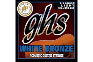 GHS Strings Acoustic Guitar Set (Light, White Bronze, Alloy 52)