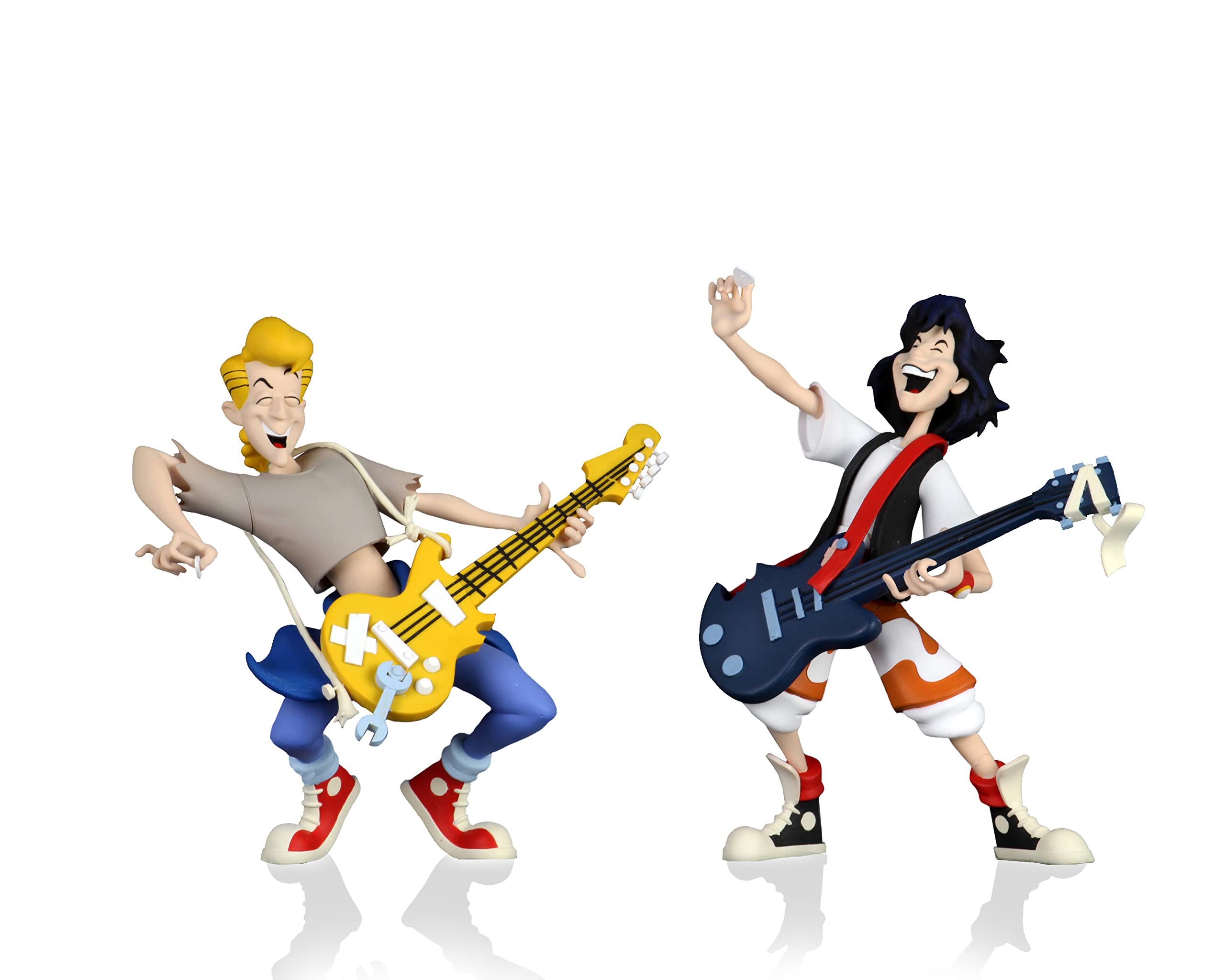 Bill & Ted NECA - Excellent Adventure 6 Inch Action Figure 2Pk, multi coloured