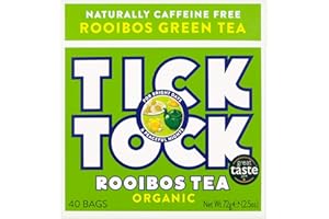 Tick Tock Organic Green Rooibos Tea Bags (40)