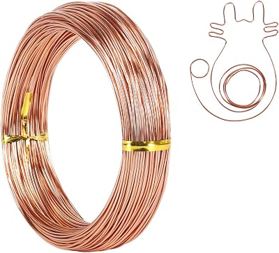 Tenn Well 18 Gauge 1mm Aluminum Craft Wire 165 ft Copper Anodized