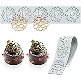 Jopgeey 2-Piece Silicone Lace Fondant Molds Set With 3D Beehive - For Baking, Resin, & Cake Decorating