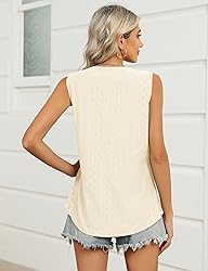 KTILG Eyelet Tops for Women Summer 2025 Trendy