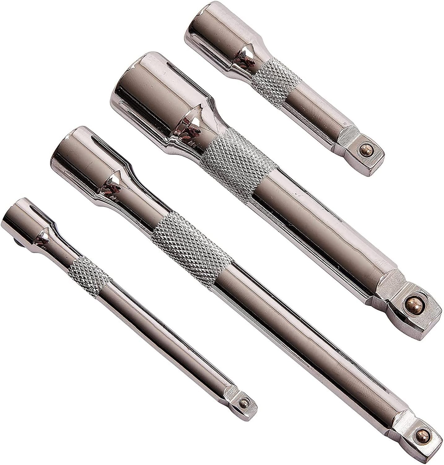 iSeventy9 Set of 4 Drive Wobble Socket Extension Set 1/4" Drive (100mm), 3/8" Drive (75 and 150mm), 1/2" Drive (125mm)