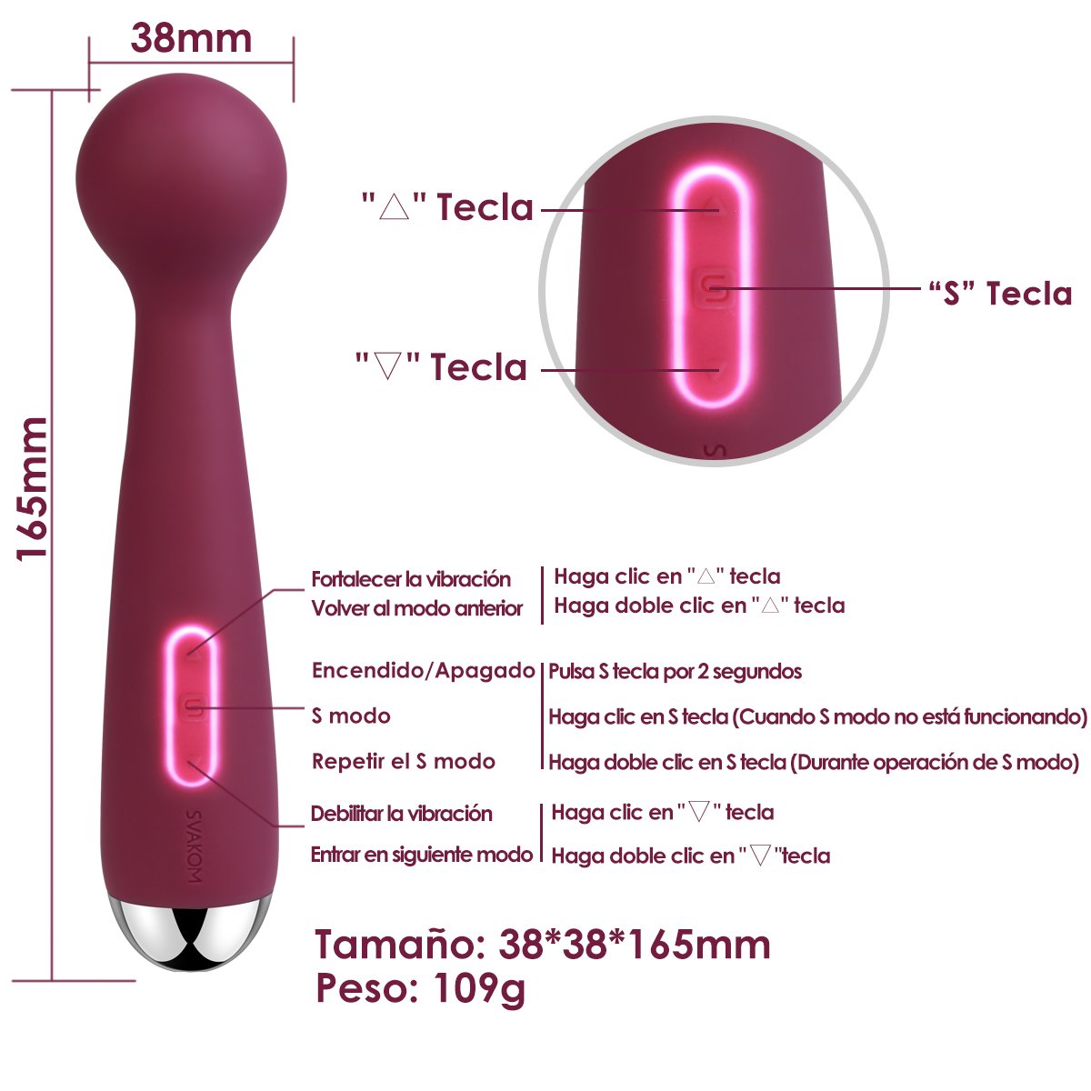 SVAKOM Vibrateur stimulateur de point G , masseur , sextoy , vibromasseurs pour femme Vibreur (Mini Emma-Violet)