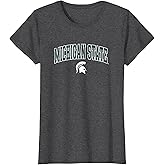 Michigan State Spartans Womens Arch Over Dark Heather T-Shirt
