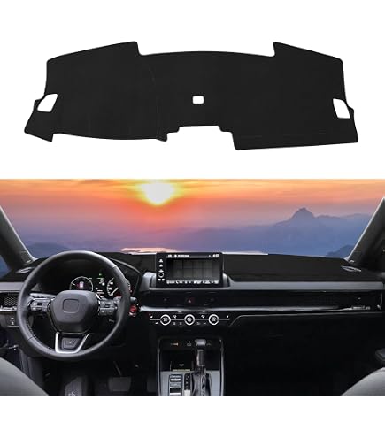 Black Dashboard Dash Mat DashMat Sun Cover Pad fit for Honda CRV CR-V 2017-2022