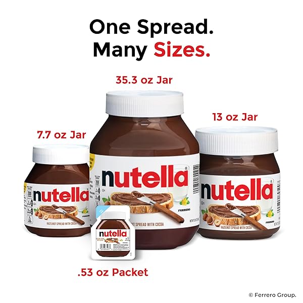 NUTELLA HAZELNUT SPREAD WITH COCOA FOR BREAKFAST, 26.5 OZ JAR