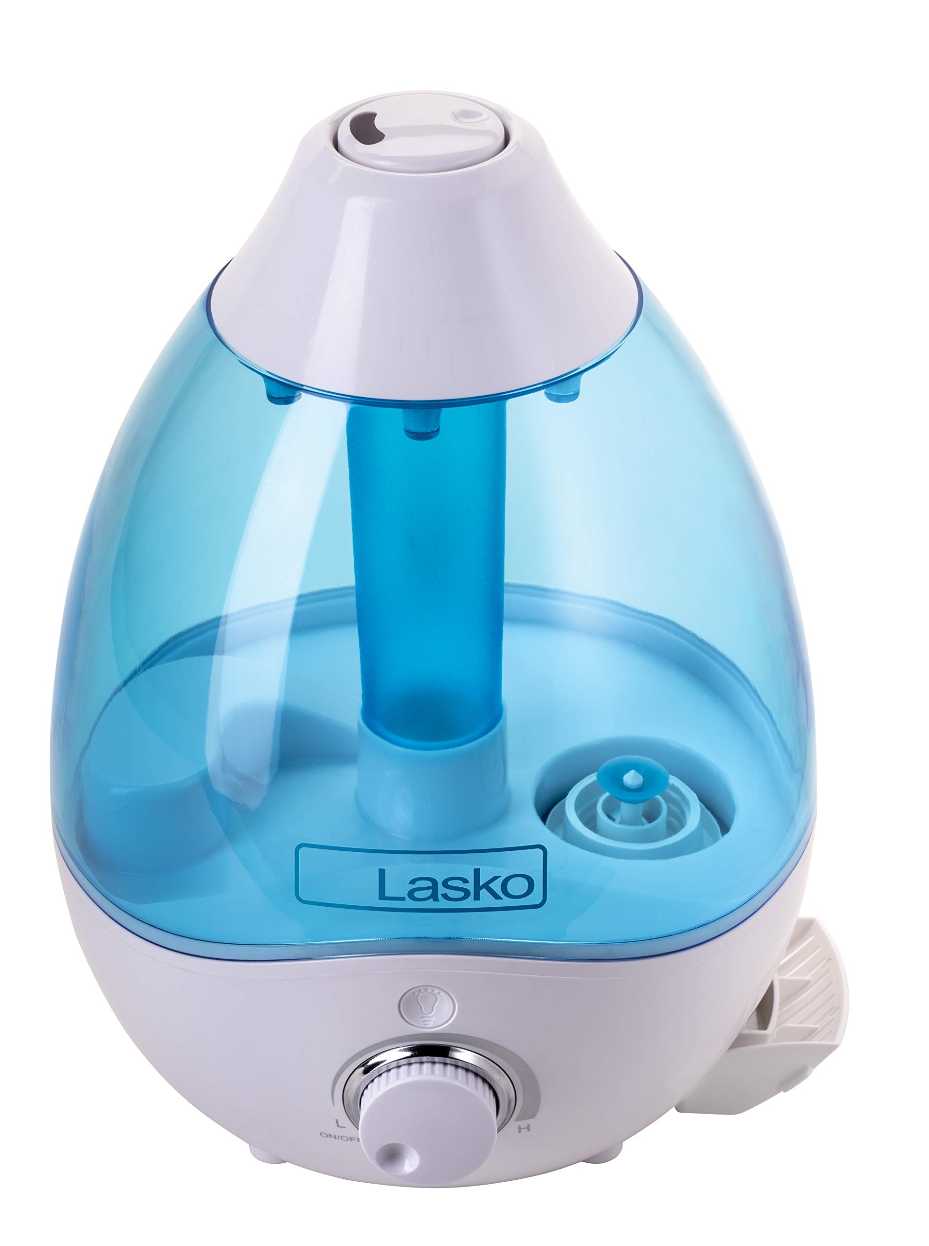 Lasko 0.74 Gallon Cool Mist Ultrasonic Humidifier, 60-Hour Runt Time on Low, Covers 300 Sq. Ft., Essential Oil Tray, Filter Free for Bedrooms, Offices, Home, UH200