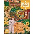 Talking Tables 1000 Piece Bee Puzzle for Adults with Matching Poster & Trivia Sheet | Beehive Garden Animal Jigsaw | Gifts for Her, Him, Yellow, PUZZ-PMU-BEEGARDEN