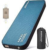 HEETA Self Inflating Sleeping Pad with Electric Pump, 4" Ultra Thick Memory Foam Camping Mattress, 9.5 R-Value Insulated Sleeping Mat, Easy to Inflate & Deflate for Camping Car Travel Tent Cot Bed