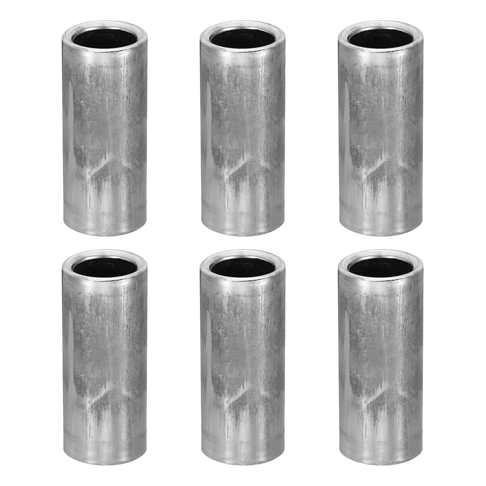 PATIKIL M10 Steel Spacers, 6 Pcs Metal Spacers Steel 10mm ID x 14mm OD x 35mm L Carbon Steel Spacer Screw Standoff Round for 2/5in or M10 Screw Bolts