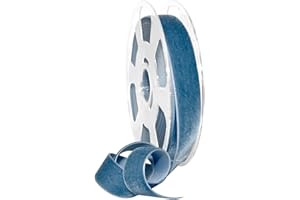 Morex Ribbon Velvet Ribbon Nylvalour, 7/8" x 11 Yd, Williamsburg Bl (01225/10-536)