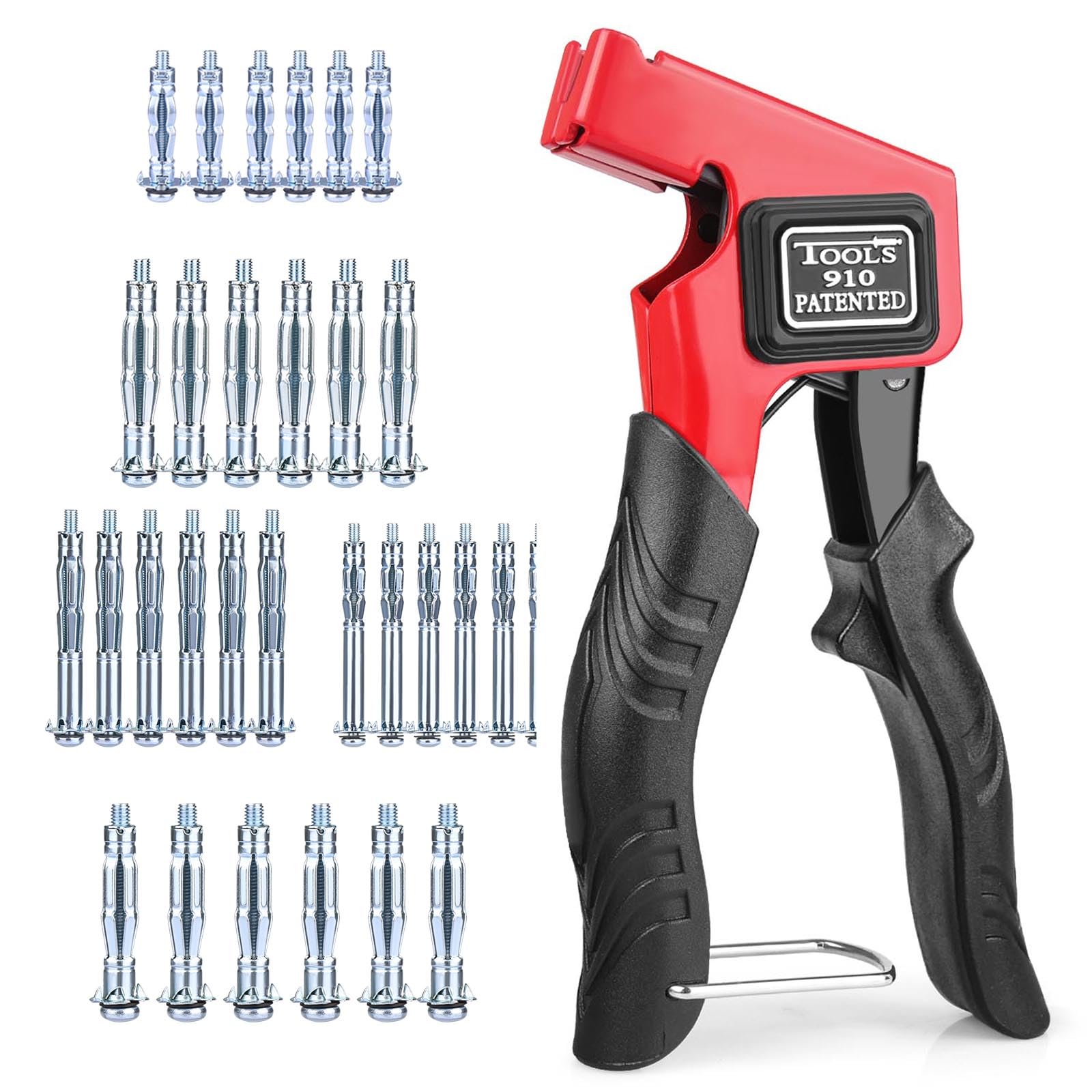 Photo 1 of **MISSING ASSEMBLY PIECES*** Molly Bolts for Drywall Plaster Wall Paick Hollow Wall Anchors Heavy Duty Metal Wall Anchors and Screws Kit for Drywall Hollow Plaster Walls, 30pcs Molly Bolts in 5 Sizes