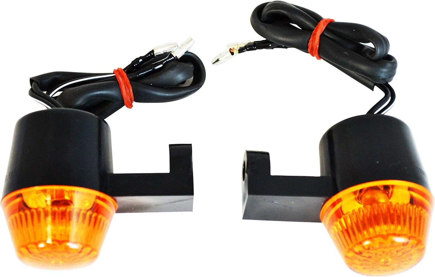 Alchemy Parts Motorbike Flexible Silicone Indicators for Off Road Motocross Supermoto Enduro Quad ATV, black
