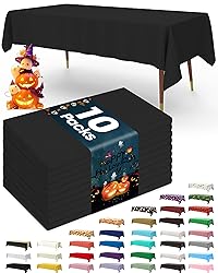 Pureegg Plastic Table Cloth Disposable 10 Pack, 54