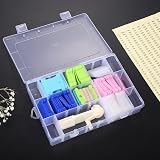 Lanjue 150 Pcs Embroidery Thread Organiser Set with Bobbin Winder & Stickers view 5