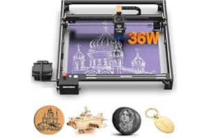 ACMER S2 Pro Laser Engraver, 36000mW Laser Cutting Machine with Built-in 30L Air Pump, 400 * 400mm Engraving Area, High-Speed