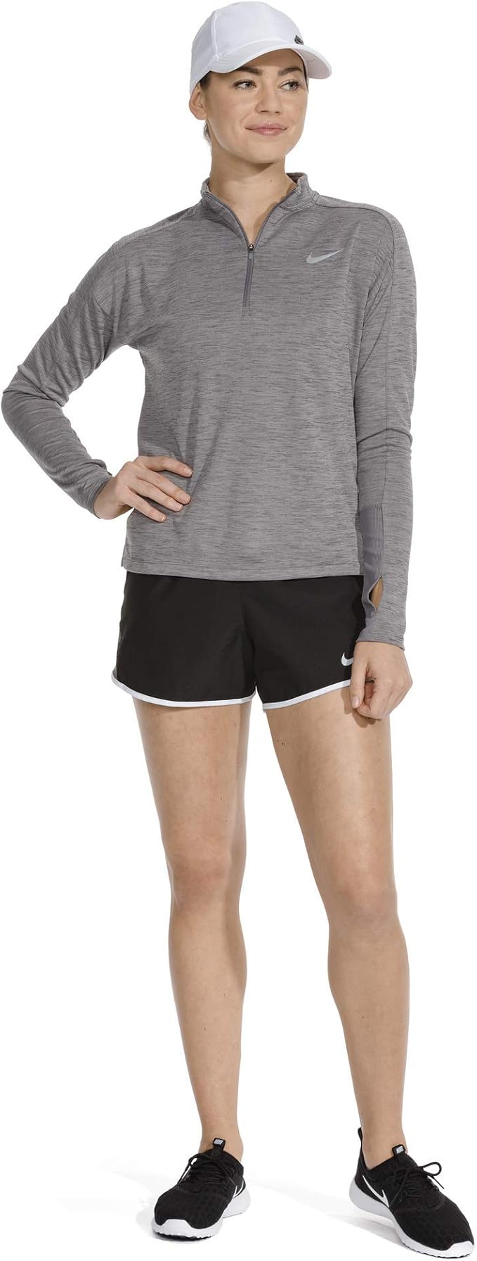 nike essentials shorts in mid grey