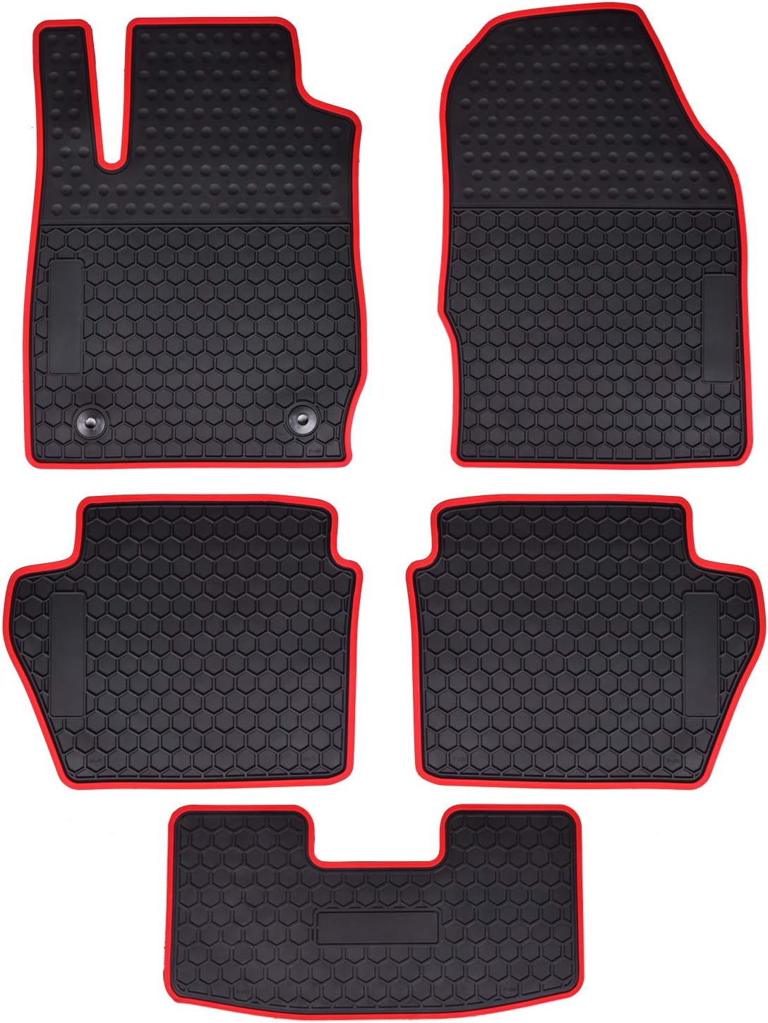 Megiteller Car Floor Mats Custom Fit for Ford Fiesta 2011