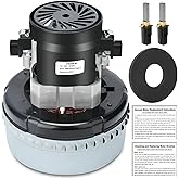 Atsmk 116336-01 116336-00 Vacuum Motor Replacement with 566 Gasket | Fits 56207802 44903A 380001 14800 CAV26 296439, 120V 2-Stage 5.7 Inch High Efficiency Motor, Low Noise, Extra Carbon Brushes