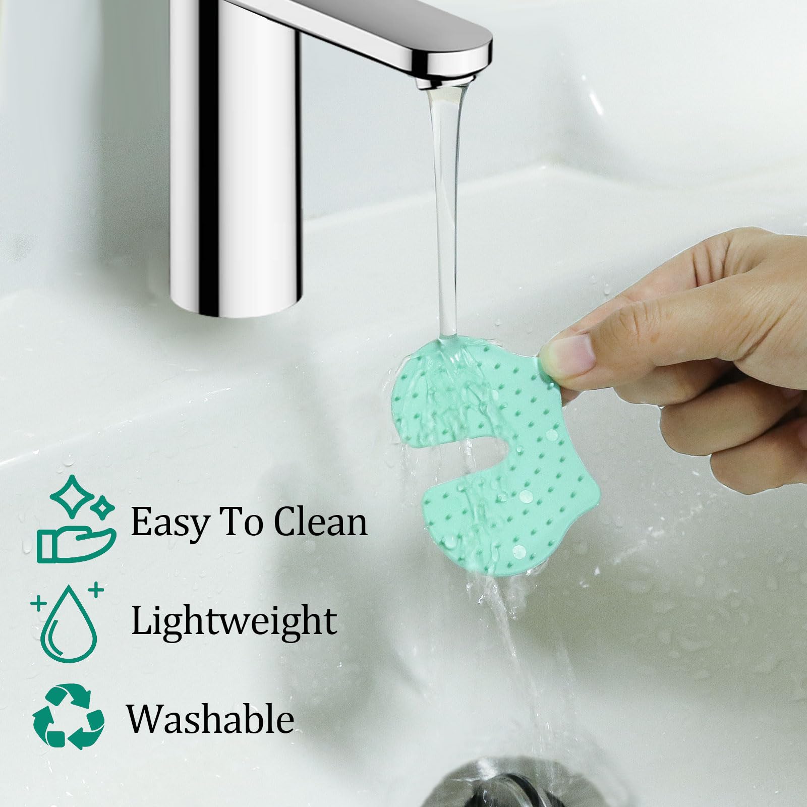 Dexspoeny 4Pcs Shot Pain Reducer Set,Shot Helper Pain Blocker Device,Reusable Shot Pain Blocker Device, Lightweight Immunization Shot Blocker for Kids and Adults(Light Green)