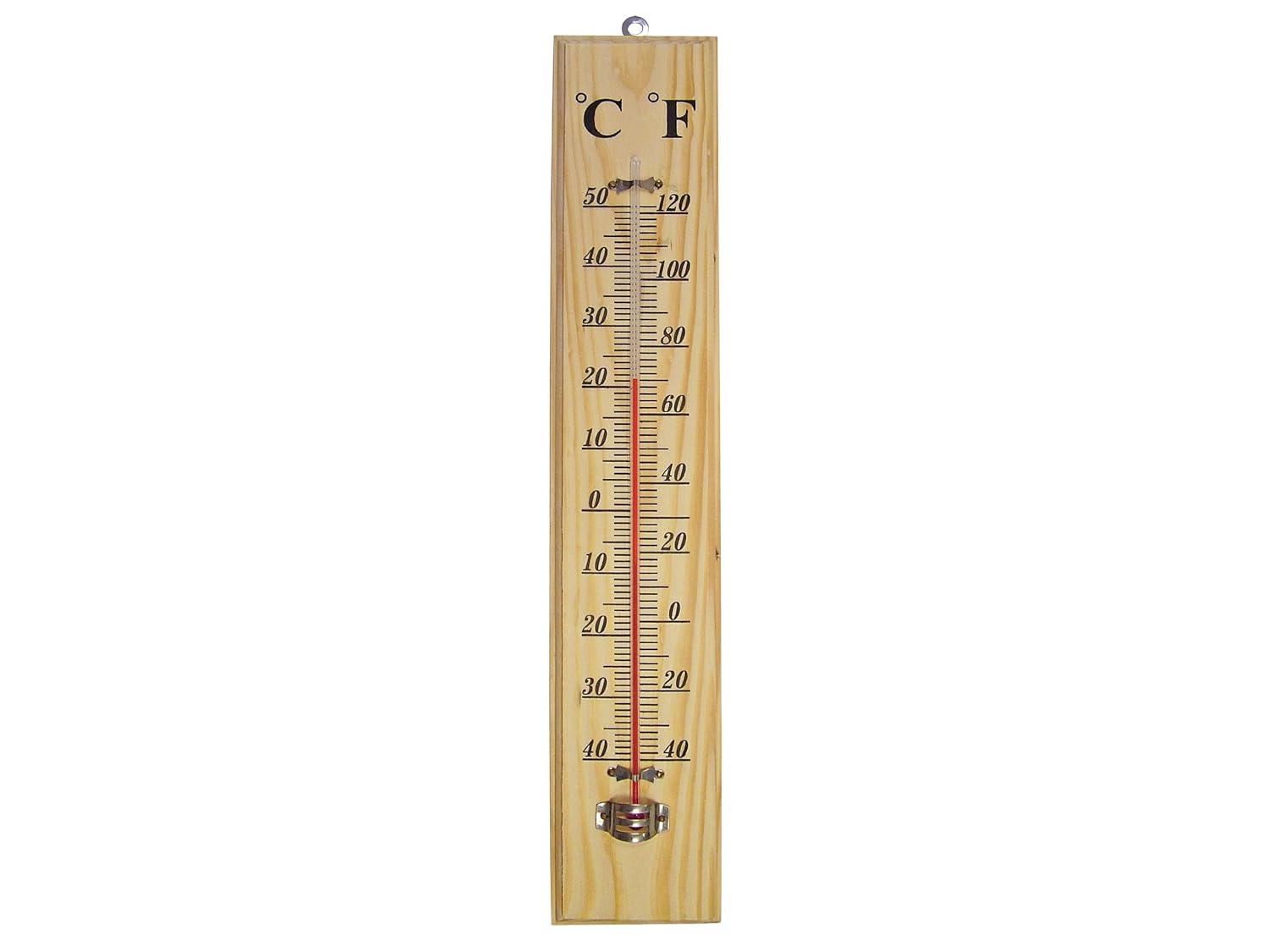 Faithfull THWOODLG 400mm Thermometer Wall Wood Amazon.co.uk Business