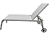 Doppler Extra Hohe Rollliege 'Detroit' – Anthrazit/silber, Stapelbar, Mit Aluminiumgestell