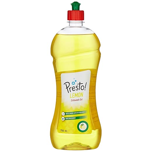 Presto! Dish Wash Gel - 750 ml (Lemon)