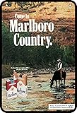 Mepkaidy Tin Sign Come To Marlboro Country Vintage