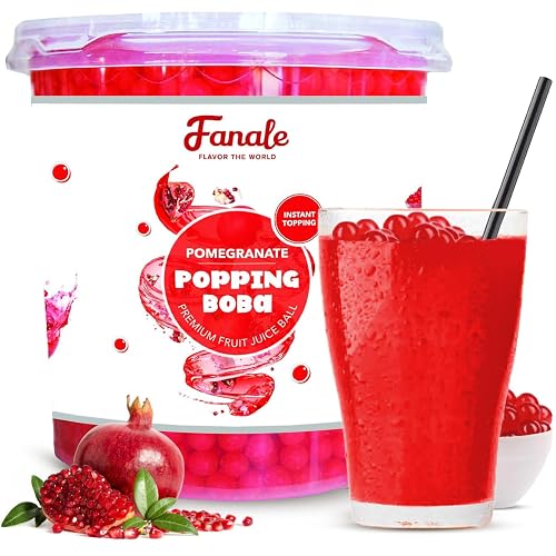 Fanale Pomegranate Popping Boba Pearls, Vegan, Non GMO, Gluten Free ...