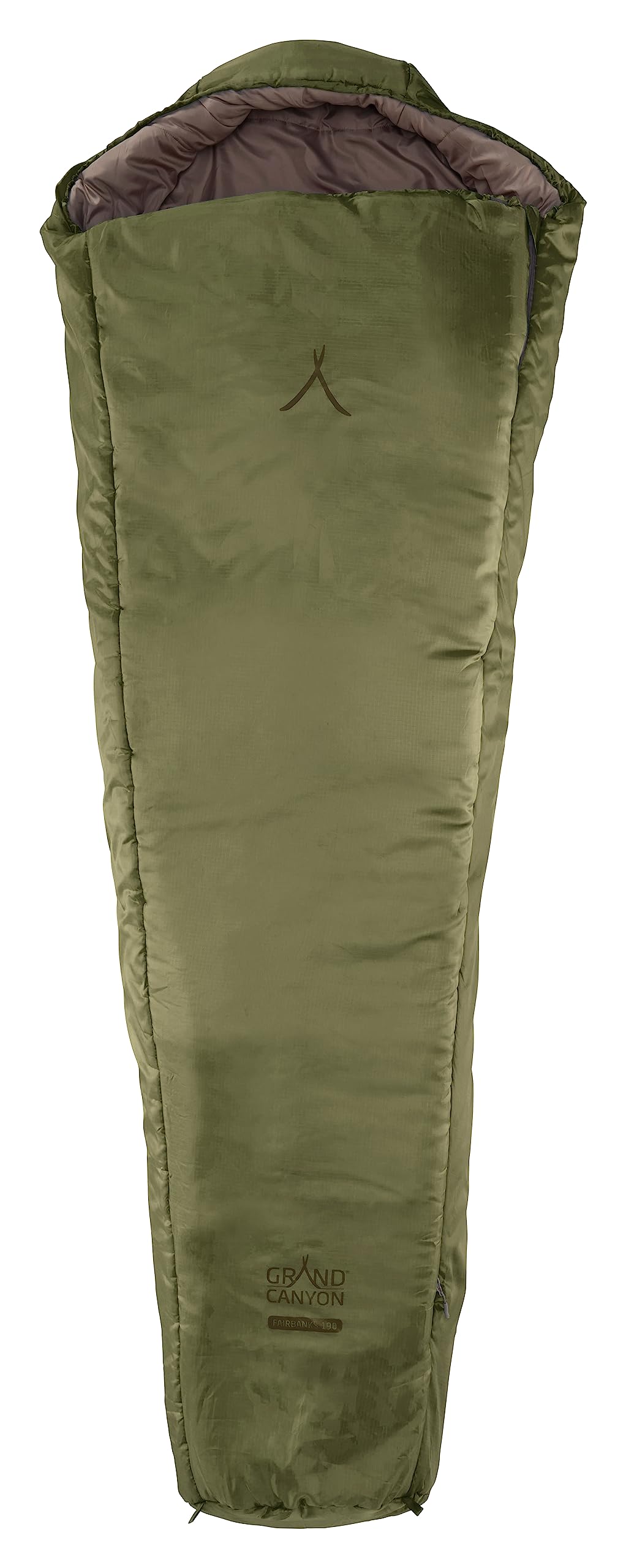 Grand Canyon FAIRBANKS 190 Mummy sleeping bag - Premium sleeping bag for outdoor camping - Limit -4° - Capulet Olive