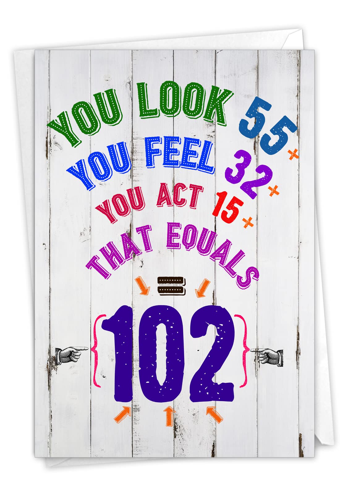 NobleWorks - Milestone Birthday Greeting Card with