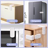 RosewineC 4 Pack Safe Cupboard Locks for Children White view 7