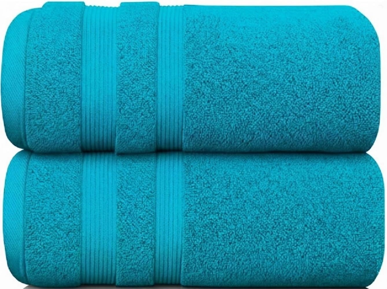FB 2 X Luxury Super Jumbo Bath Sheet Super Soft 100% Egyptian Cotton Extra Large Bath Sheet Towel 600 GSM Big Towel Bath Sheet (Teal, 2)