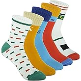 Boy's 5-Pack Mixed Anti Odor Moisture Wicking Cotton Quarter Crew Ankle Socks for 8-11 Years Kids