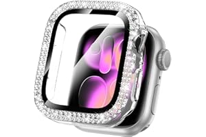 Goton Series 11 46mm Bling Case Compatible for Apple Watch Screen Protector Series 11 & 10 for Women, Glitter Diamond Rhinestone Face Cover for iWatch 46 mm Accessories