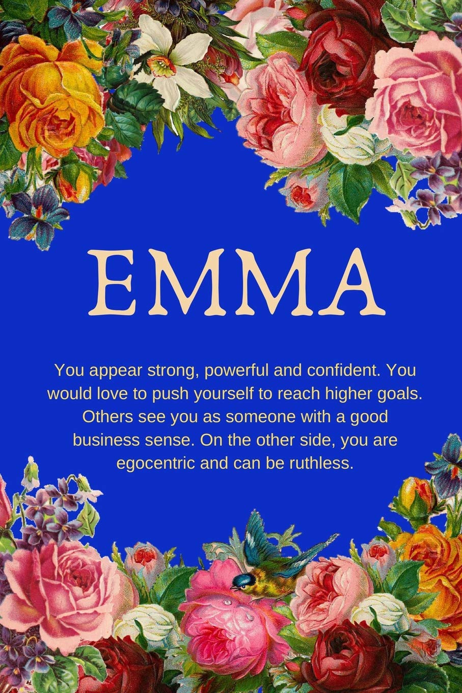 Emma You Appear Strong Powerful And Confident Personalized Name With Citation In Floral Design Cover Notebook Perfect Gift For Girls And Women Publishing Tuga House Amazon Com Books