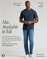 True Classic Mens T-Shirts - Short Sleeve Crew Neck