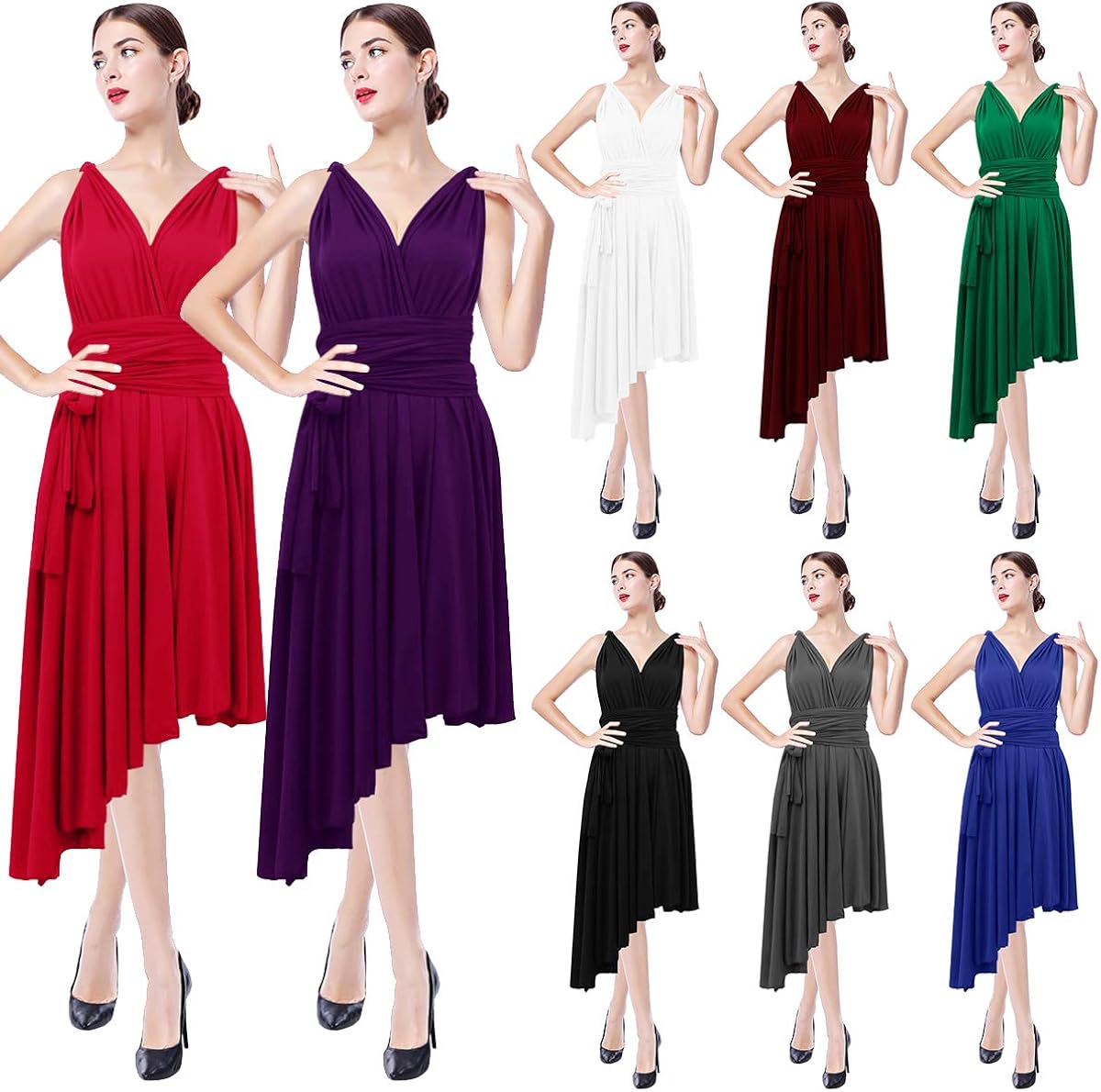 wrap homecoming dress