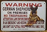 Cpirust Vintage Tin Sign Decor Warning German