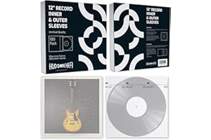 Hudson Hi-Fi 50x Inner & 50x Outer Protective Sleeves for Vinyl & Records Cover Art - Blocks Scratches, Static, Dust, Damage - Acid-Free, Smooth Slide - Fits Single Double Gatefold LP Sleeve