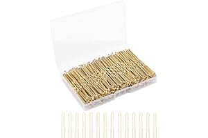 BEoffer U Shaped Hair Pins, 200 Count of Buns Waved Hair Pins for Women Girls with Box for Updos French Twists, Bobby Pins Hairgrip Hair Grip Hairclip Bulk Hair Accessories (Blonde, 2.4 Inch)