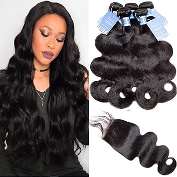 Amazon Com Vipbeauty Brazilian Virgin Body Wave Hair 4 Bundle