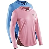 NELEUS Women's Sun Protection Running Athletic Long Sleeve Hoodie Shirts