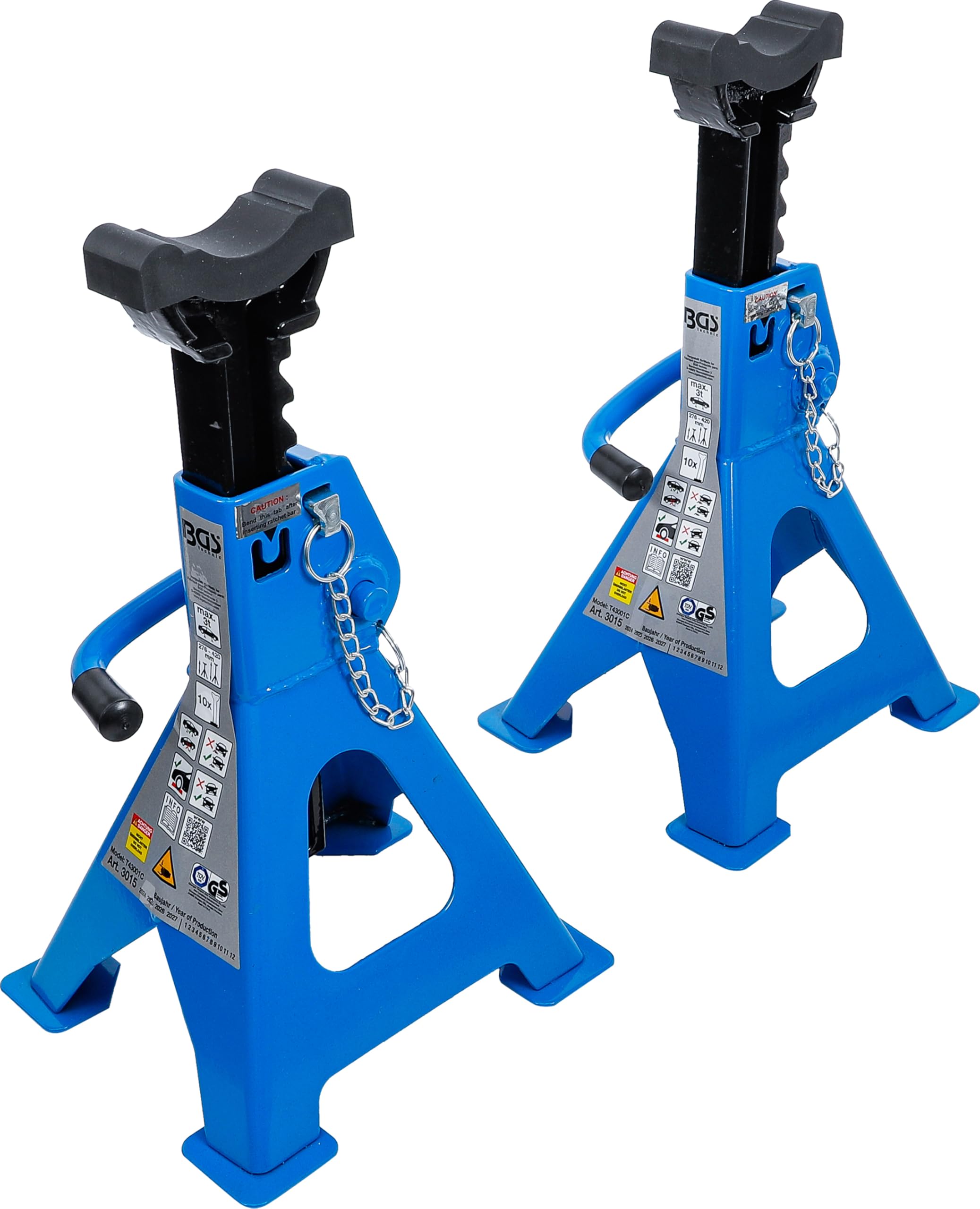 BGS 3015 | Axle Stands | load capacity 3000 kg / pair | stroke 276 - 420 mm | 1 pair