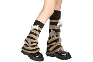 Lebaley Kawaii Leg Warmers for Girls Women - Japanese Lolita Leg Warmers Y2K Harajuku Leg Cover Stockings Kawaii Knit Socks