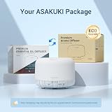 ASAKUKI 500ml Essential Oil Diffuser with Remote Control 5-in-1 Ultrasonic view 8